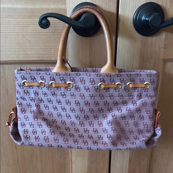 Dooney & Bourke Pink and Tan Satchel Bag - Picture 2 of 14